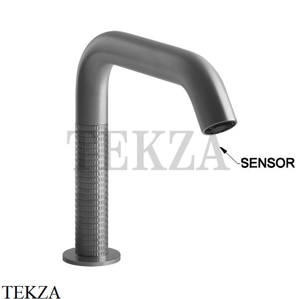 Gessi 316 MECCANICA Электронный смеситель с кран-фильтром 54281-239, Steel Brushed