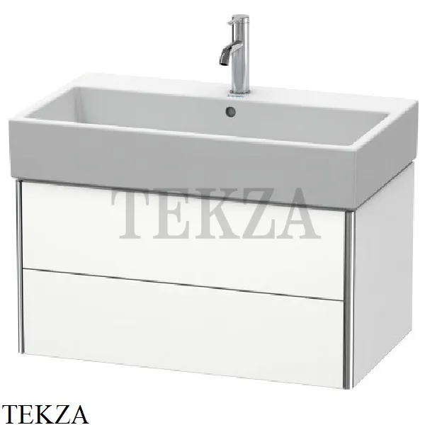 Duravit XSquare Тумба подвесная под раковину XS419501818, 2 выдвижных ящика, белый матовый