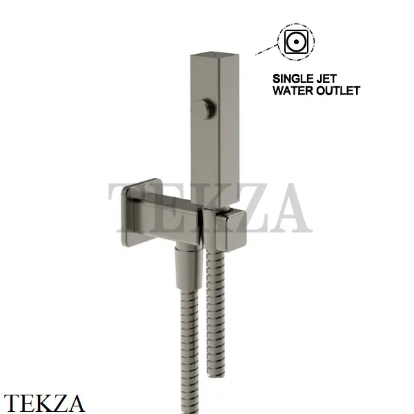 Gessi Rettangolo Гидроёршик настенный на 1/2" 33823-149, Finox Brushed Nickel