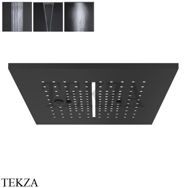 Gessi MINIMALI Накладная душевая панель 350x350, 3 функции 57875-299, Black XL