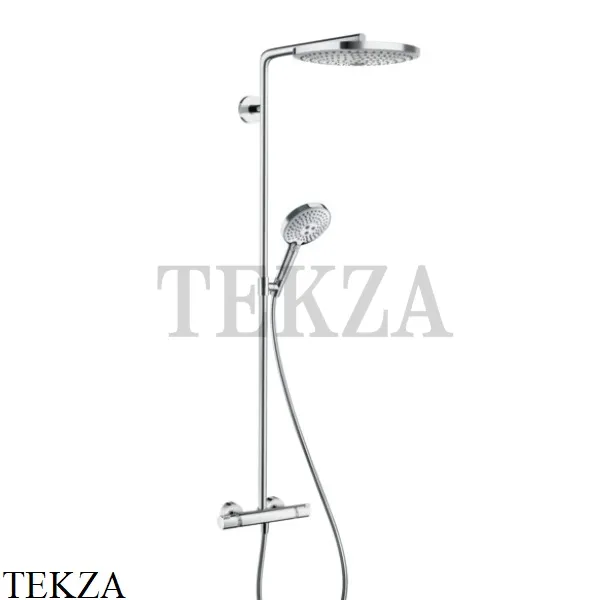 Hansgrohe Raindance Select S 300 2jet Душевая колонна с термостатом 27133400, белый-хром глянец