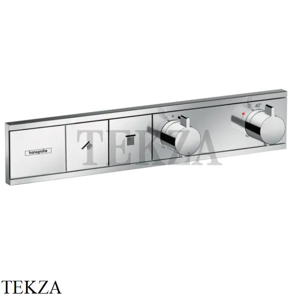 Hansgrohe RainSelect Термостатический модуль, 2 потока, внешняя часть 15380000, хром глянец