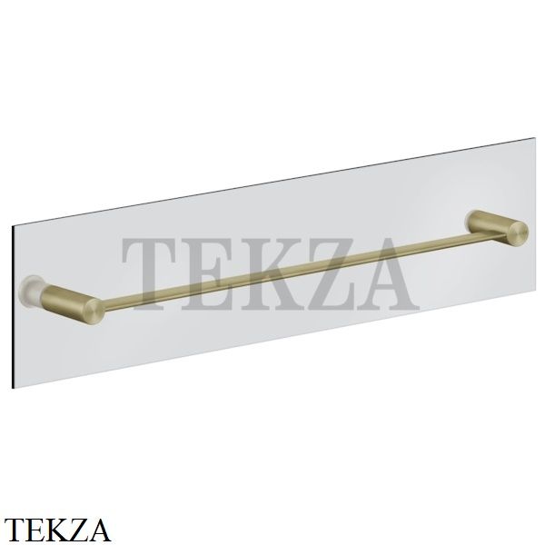 Gessi 316 ACCESSORIES Полотенцедержатель для крепления на стекло, 60 см 54925-727, Brushed Brass PVD