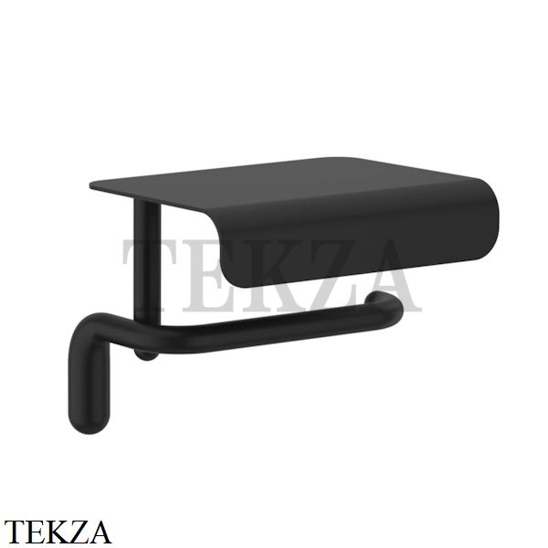 Gessi Goccia Бумагодержатель с крышкой-полкой 38049-099, Black XL