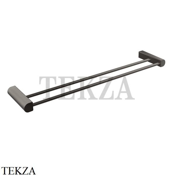 Gessi RILIEVO Держатель для банного полотенца двойной 59405-707, Black Metal Brushed