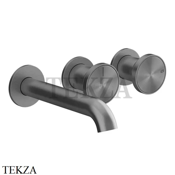 Gessi Origini NATURE Смеситель для ванны 2 потока, внешняя часть 66042-707, Black Metal Brushed