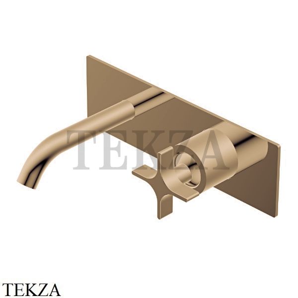 Ritmonio Diametro35 Cross Смеситель для раковины, внешняя часть PR53AL101 BRX, Brushed Bronze