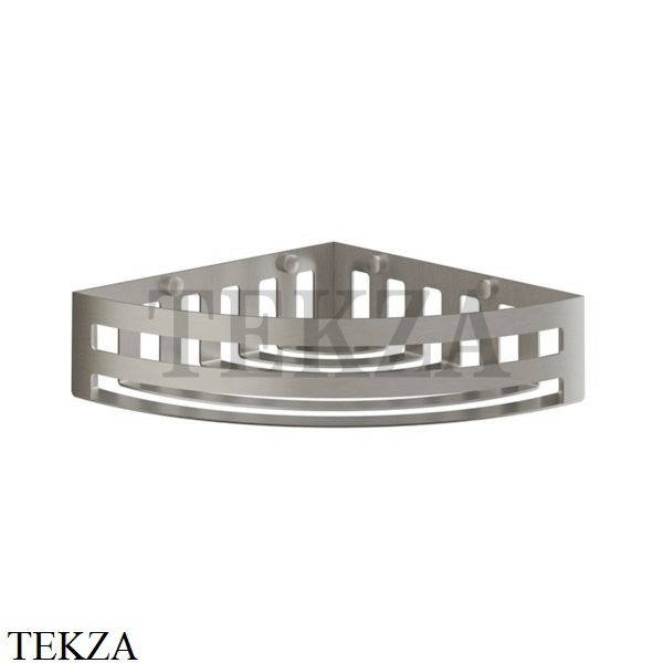 Gessi RILIEVO Полка-решетка угловая в душевую зону 59561-149, Finox Brushed Nickel