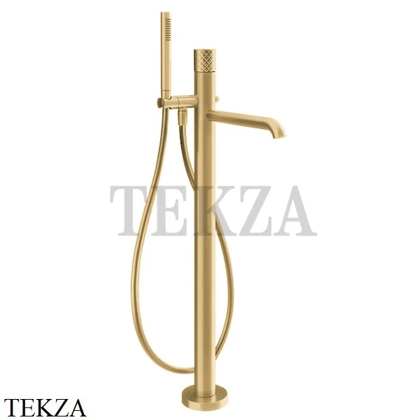 Gessi Habito INTRECCIO Смеситель для ванны напольный, внешняя часть 70128-710, Brass PVD