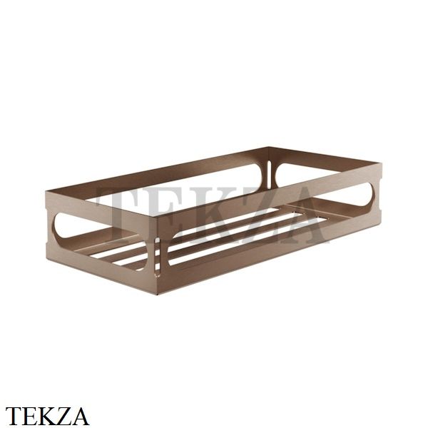 Gessi RILIEVO Полка-решетка в душевую зону 59549-708, Copper Brushed