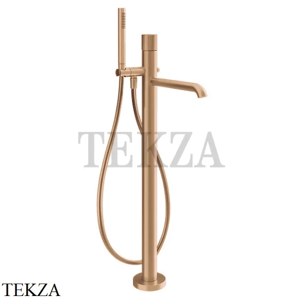 Gessi Habito DIAMANTATO Смеситель для ванны напольный, внешняя часть 70628-735, Warm Bronze